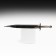 Souvenir sword "Say", scabbard with a metal edging, black, 60 cm