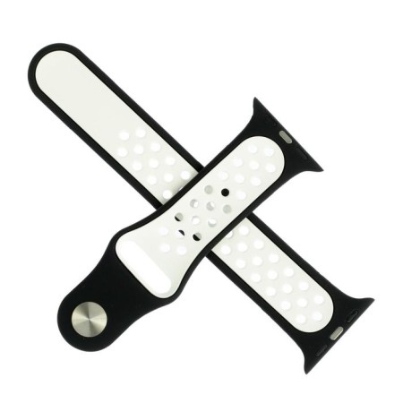 Smart watch strap, with perforation, 38 mm, l = 23 cm, silicone-1