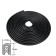 Protective lining on the door circuit, metal core, 5 m, black