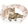 House-house with EWA fur “Koshkin House”, beige frame, white fur