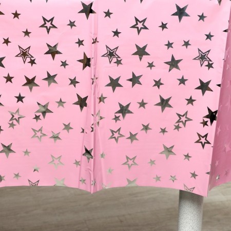 Groundpress "Stars", 137 × 183 cm, pink color-3