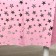 Groundpress "Stars", 137 × 183 cm, pink color
