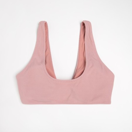 Female swimming top minaku monophonic, powder color, size 48-5