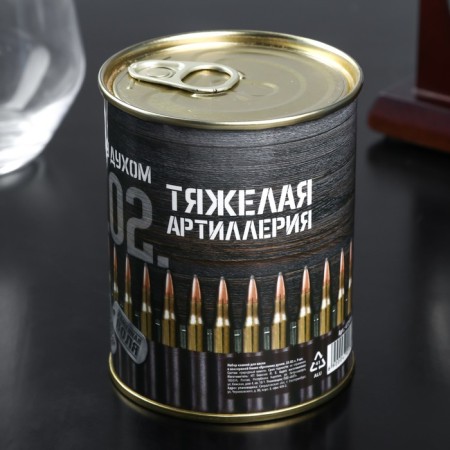 A set of whiskey stones in a tin can "Strong Spirit 23.02.", 9 pcs-2