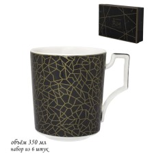 Set of Lenardi mugs, 350 ml, 6 pcs