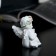 Polystone souvenir "Angel-karapus in a pink wreath with a bear" MIX 5.8x4.4x3.8 cm