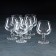 A set of glasses for brandy "Claudia", 250 ml, 6 pcs