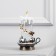 LED candle with Santa Claus, 14 × 23 × 12 cm, plastic, AAX3 batteries (not complete), USB, glow warm white