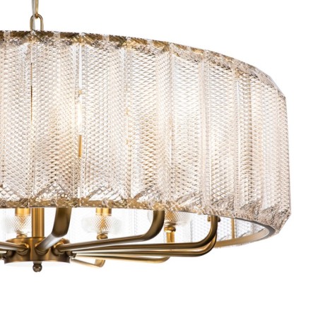 Suspended Indigo, 12011/12p Brass. 12x40W, E14, 800x800x295/1000 mm, transparent color-3