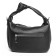 Sobo bag female, genuine leather, Ludor black, 30x10x18 cm