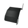 Super -resistant holder for a garden hose, wall -mounted, with protection against fracture, black