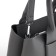 Women's bag with lightning, textura, average size, color gray