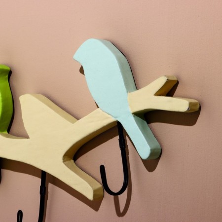 Hanger "birds" wood (4 hooks) 40 cm-2
