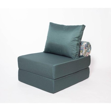 Armchair - a unseen "Prime" bed with a wagon cloak, size 75 x 100 x 90 cm, malachite color