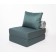Armchair - a unseen "Prime" bed with a wagon cloak, size 75 x 100 x 90 cm, malachite color