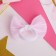Hair gum "Alyonushka" pearl, 6.5 cm, pink-white