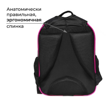 School backpack, 37 x 27 x 16 cm, ergonomic back, calligrata b "Girl Anime"-3