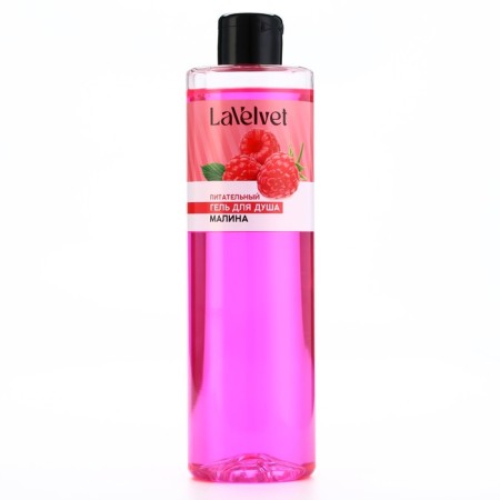 Shower gel, 500 ml, raspberry aroma, lavelvet