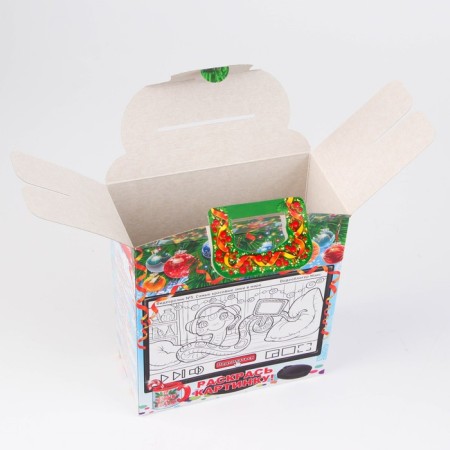 Box a gift New Year's snake-blogger 15.5 x 18.5 x 7 cm-3