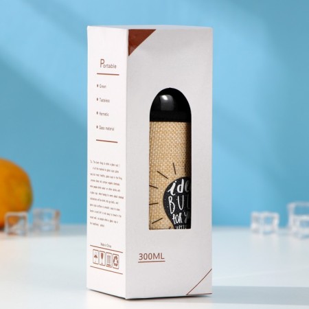 A glass bottle in the Czech “Idea”, 300 ml, h = 17.5 cm, Mix drawing-5