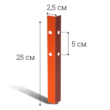 Set of legs for beds, 4 pcs., Orange, Greengo-1