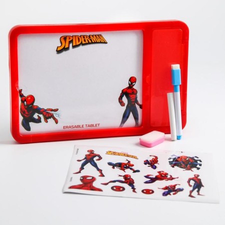 Board for drawing with chalk and marker "tablet", man Spider, Marvel