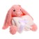 Soft toy with a blanket "Bunny", pink color
