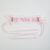 Carnival bandage "Lolita", pink color with white braid