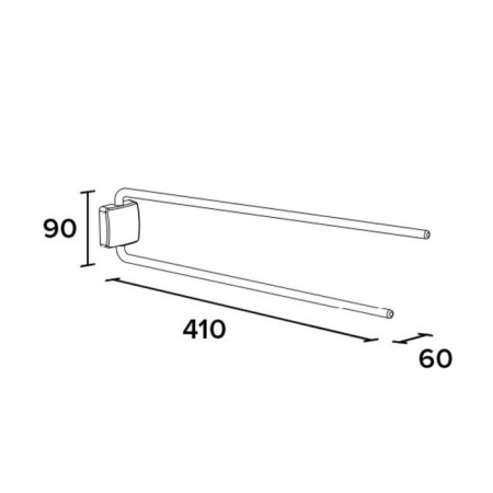 Double rotary towel holder Nice700-1