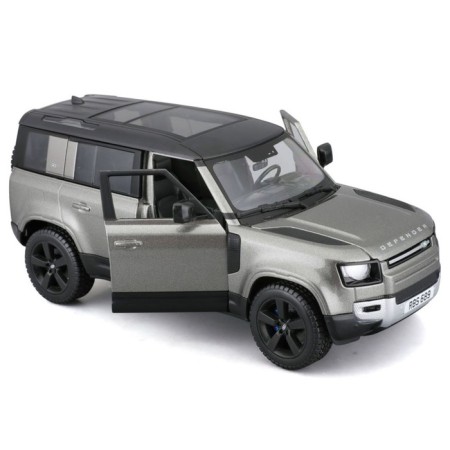 BBURAGO LAND Rover Defender 110 2022, Die-Cast, 1:24, Gray color-9