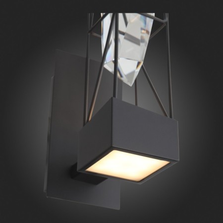 Sconces st. SL815.301.01. Progetto. 1x6 W, LED, 4000K, 594 LM, 9.1x33 cm, color gray graphite-9