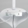 Bra "Bergamo" 1he14 40W Belo-chromovy 23x14x37 cm