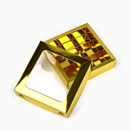 Box for sweets "golden", 14.7 x 14.7 x 3.5 cm-3