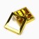 Box for sweets "golden", 14.7 x 14.7 x 3.5 cm