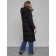 Coat insulated winter female, size 50, black color