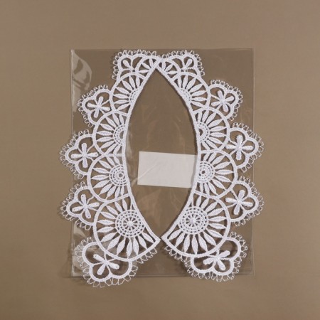 Collar sewing, guipyur, 23 × 7.5 cm, white color-7