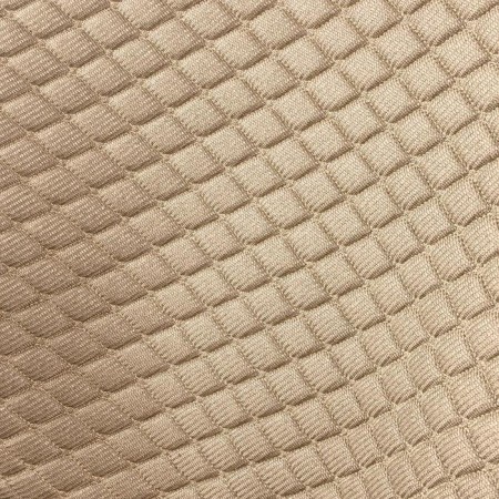 Caps on the front seats Car Performance, 2 pcs, Fiberflax (flax), rhombus, beige-5