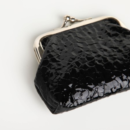 Women's wallet on the farmar, black color-2