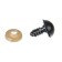 Rifle eyes with plugs, “sparkles” set 48 pcs., Size 1 pc: 1.2 cm, blue color