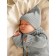 Cap with lapel Children's Amarobaby Pure Love Tot, size 46-48 cm, color gray color