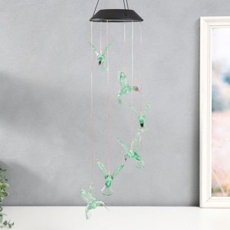 Wind music with backlighting from the solar battery "Hummingbird" 13x13x55 cm-1