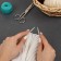 The knitting needles are circular, for knitting, with Teflon coating, with plastic fishing line, D = 4.5 mm, 14/80 cm