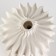 Vase for flowers is decorative, white, handmade, 10 cm x 10 cm x 19 cm.