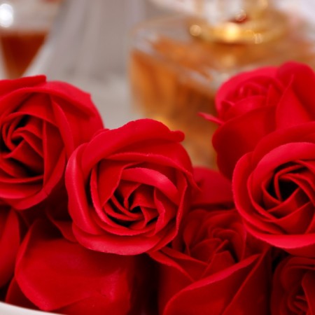 Soap rose, red-6