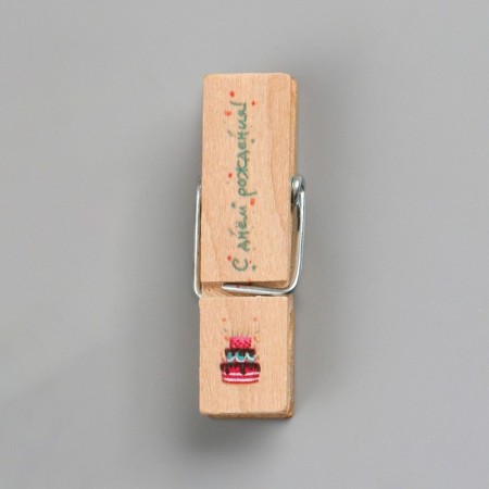 Decor for creativity Tree "clothespin - Happy Birthday!" set 10 pcs-4