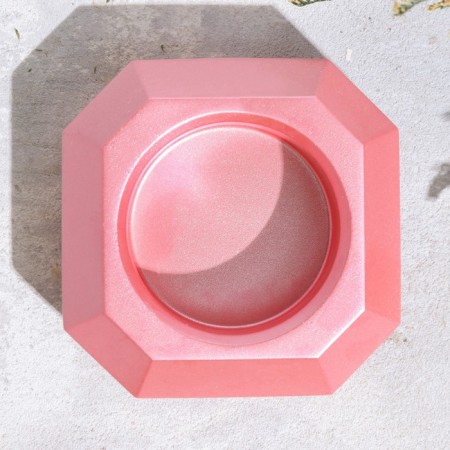 Square Square from gypsum with mowed corners is small, 9x3.5cm, pink-2