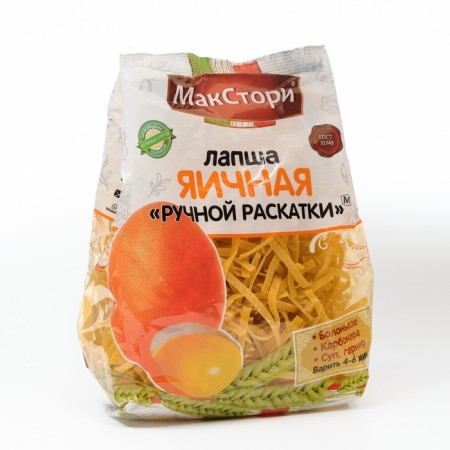 Lapsha egg macstory, manual rolling, 250 g