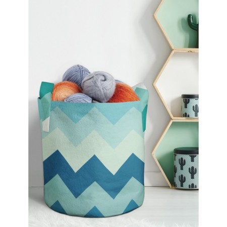 Textile bag "Zigzags of coolness", for storing things and toys, size 33x37 cm, 26.5 liters