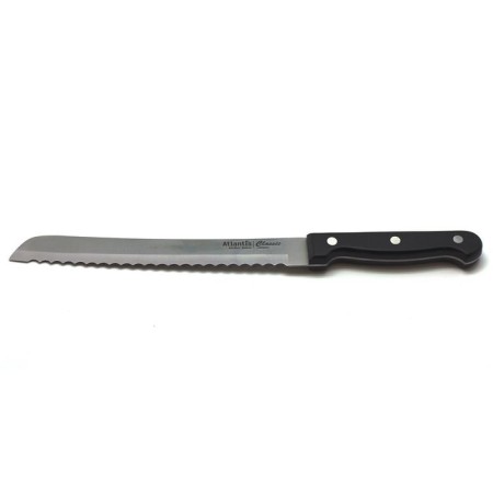 Atlantis bread knife, black color, 20 cm