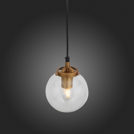 STL LUCE Sus. SL234.403.01. Varieta. 1x40 W, E27, 14x14x23 cm, black color, gold-4